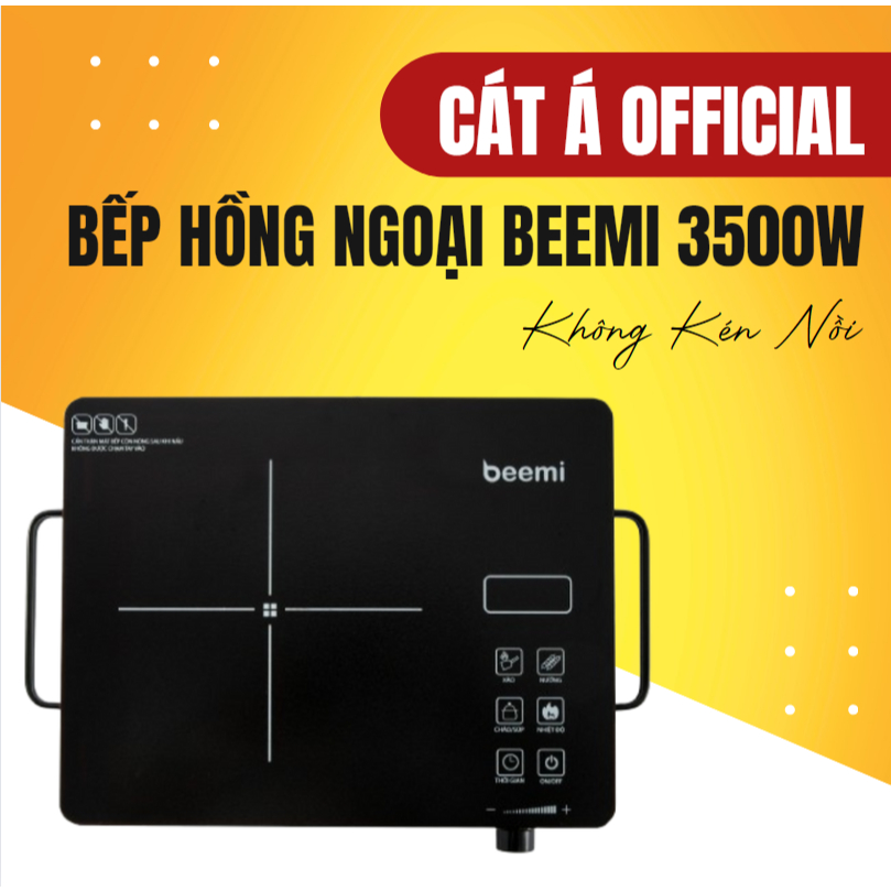 (3500W) Bếp Hồng Ngoại Đơn BEEMI Không Kén Nồi Công Suất Lớn Tiết Kiệm Điện Điều Khiển Cảm Ứng Dễ Dà