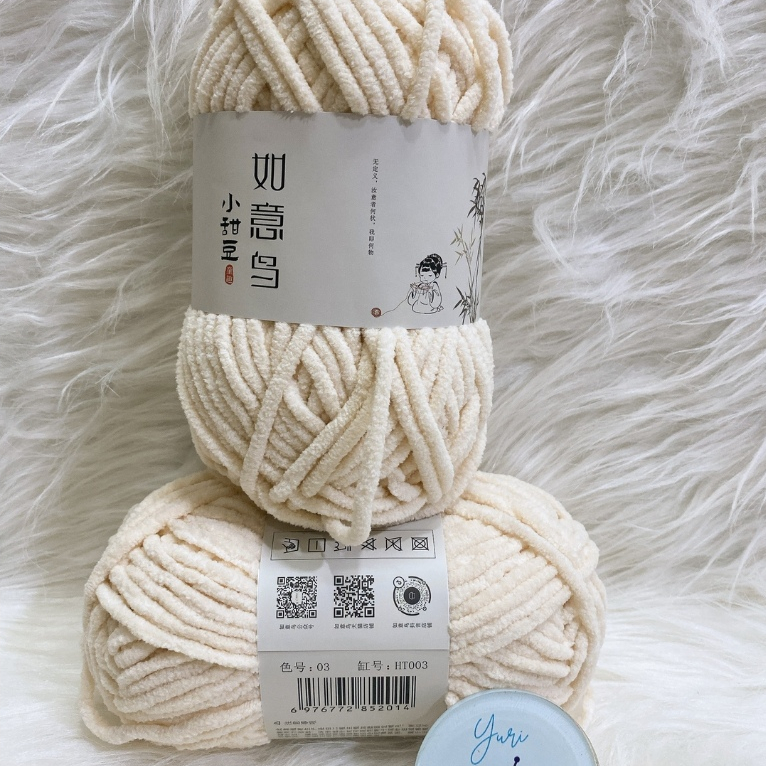 Len Nhung Mèo cuộn 50gr mềm mịn, không rụng lông