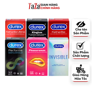 Combo 6 Hộp Bao Cao Su Durex Đủ Loại. Bcs Invisible Siêu Mỏng, Bcs Kd-tg Performa