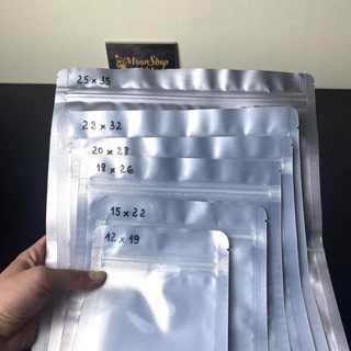 [ 1kg ] Túi zip 1 mặt bạc đựng thực phẩm ( hàng đẹp)