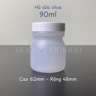 Combo 12 hủ nhựa đựng sữa chua 90ml kèm nắp