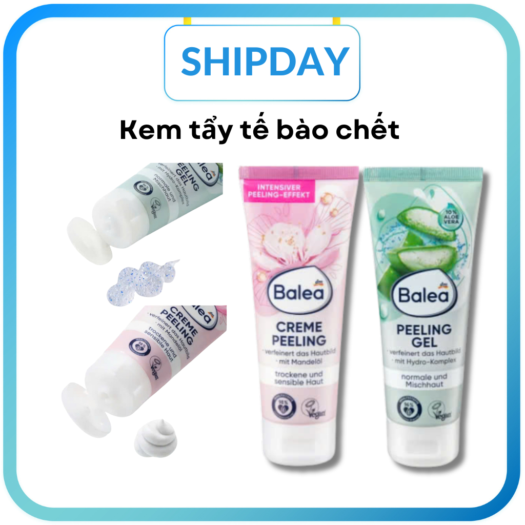 Tẩy da chết mặt Balea của Đức cải thiện độ sạm và sần của da mặt, giúp da mịn màng dưỡng ẩm và trắng– Hàng Đức