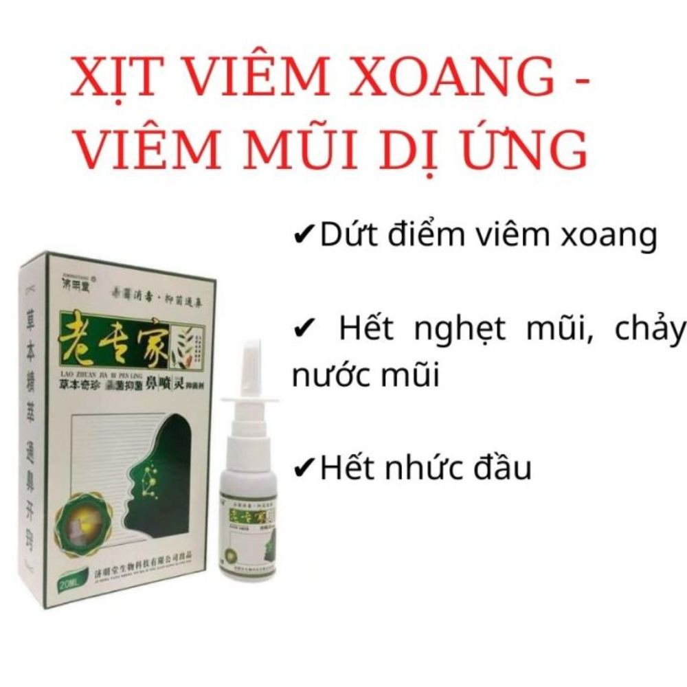 ❤[CHÍNH HÃNG] Xịt vệ sinh mũi sổ mũi, nghẹt mũi, xoang mũi