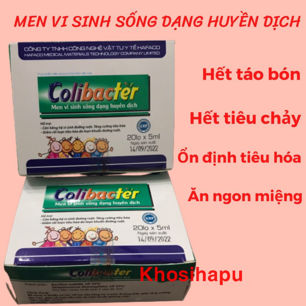 Men vi sinh dạng sống Colibacter giúp cho hệ tiêu hoá ổn định hỗ trợ điều trị bệnh về đại tràng Date luôn mới nhất