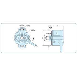 Encoder thang máy 1024 xung cốt 8 ly âm