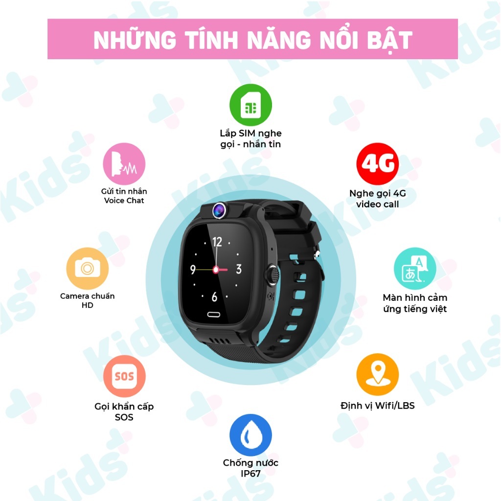 Gọi Video Đồng Hồ Y36 Đồng Hồ Thông Minh Trẻ Em Định Vị Chống Nước, Gọi Khẩn Cấp Nhắn Tin, Đàm Thoại