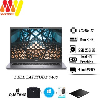 Laptop Dell 7400 mẫu cao cấp giá tốt, Core i7, Ram 8gb, màn 14 FullHD, ổ cứng SSD 256gb, máy tính xách tay lướt 99% zin