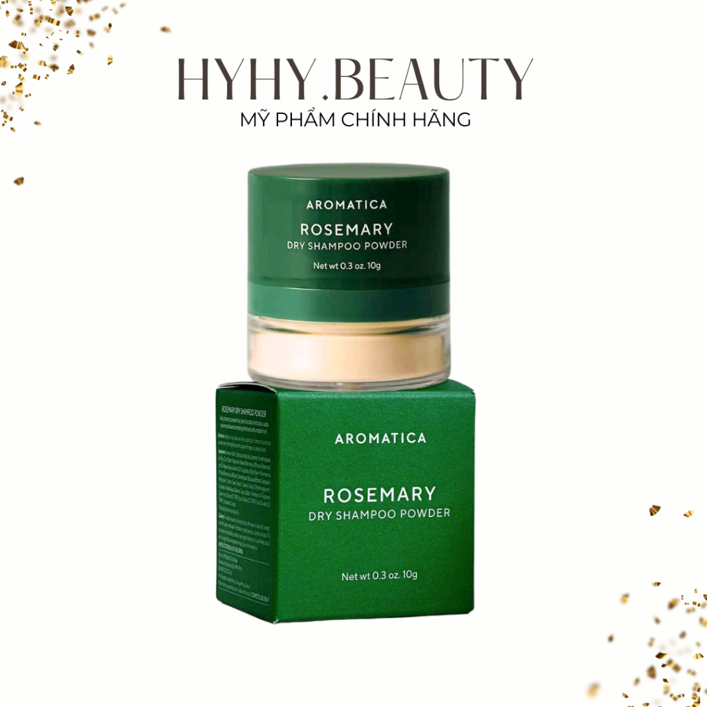 Phấn gội đầu khô AROMATICA ROSEMARY DRY SHAMPOO POWDER 10g