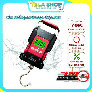 Cân Điện Tử Cầm Tay Mini 50kg WH A28 Sạc Điện & Chống Nước Chính Xác Cao Có Thước Đo Tela Shop