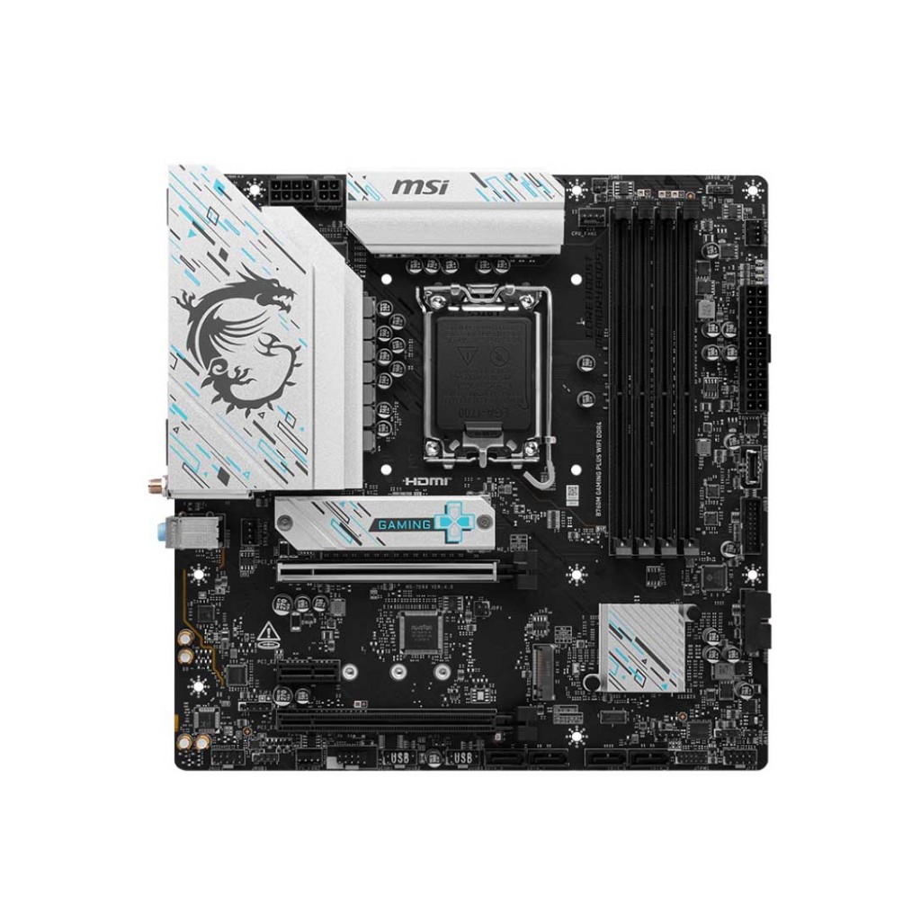 Mainboard MSI B760M Gaming Plus WIFI D4/D5 cho chip Intel đời 12, 13 (LGA1700 / MATX / 4 khe DDR4) - BH chính hãng 3 năm | BigBuy360 - bigbuy360.vn