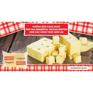 Phô mai Emmental Pháp cắt miếng 500g