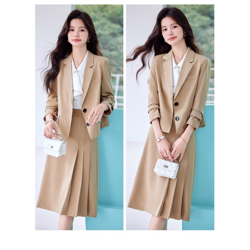 [Yumi Shop] Set Vest Công Sở Nữ Sang Trọng