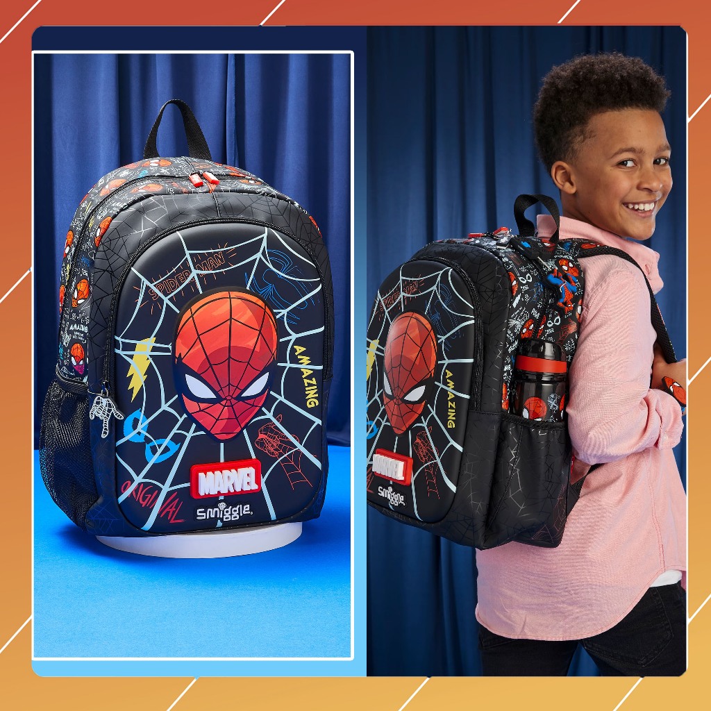 Balo Học Sinh Smiggle Cao Cấp cho Học Sinh Tiểu Học Size 42x29(cm) cho Bé trên 20kg.