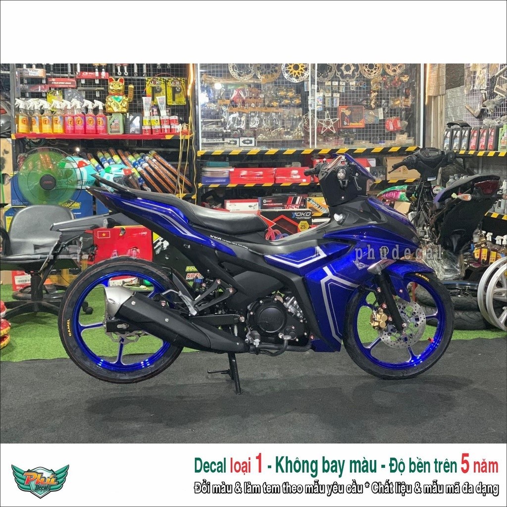 Tem rời Exciter 155 Xanh Gp (2)