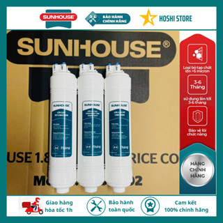 Bộ lõi lọc nước đúc liền nối nhanh số 123 Sunhouse dùng cho máy lọc nước nóng lạnh