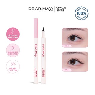  Bút kẻ mắt nước thuần chay siêu mảnh chống nước, không lem DEARMAY Crunchie Pop Slim Pen Eyeliner 0.5g