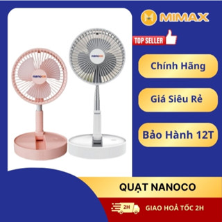 [Hỏa Tốc - HCM] Quạt Sạc Tích Điện Gấp Gọn Panasonic Siêu Mát NANOCO | Hàng Chính Hãng | Bảo Hành 12T | Mimax Store
