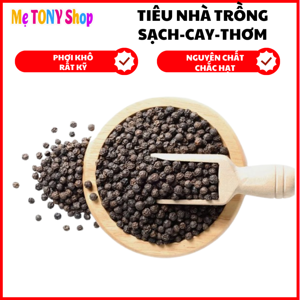 [Cam Kết Nguyên Chất] Tiêu Đen Nguyên Hột Bình Phước (100Gram)