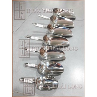XÚC ĐÁ XÚC HẠT INOX LOẠI DÀY XỊN ĐỦ SIZE