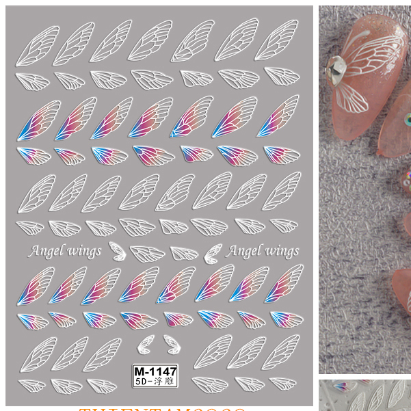 mã sticker nổi 5d wings