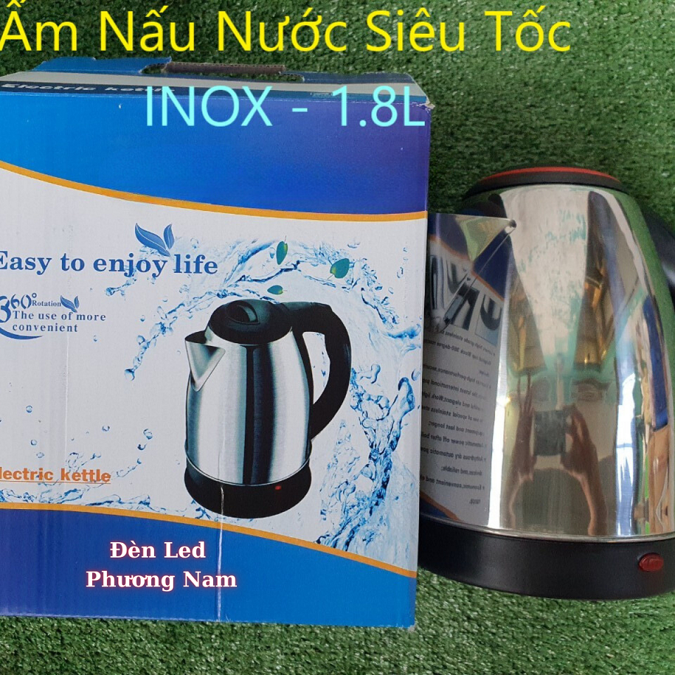 ẤM ĐUN NƯỚC SIÊU TỐC INOX 1.8L