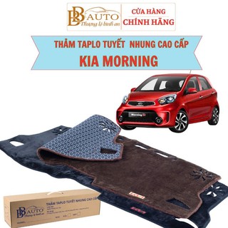 Taplo Morning 2011-2020 Thảm taplo ô tô dùng cho xe Kia Morning 2011-2020- chất liệu tuyết nhung cao cấp. mềm, mượt, đẹp