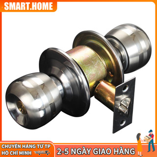 【Free ship Ổ KHOÁ TAY NẮM TRÒN INOX ( Khóa cửa phòng , khóa nhà vệ sinh )