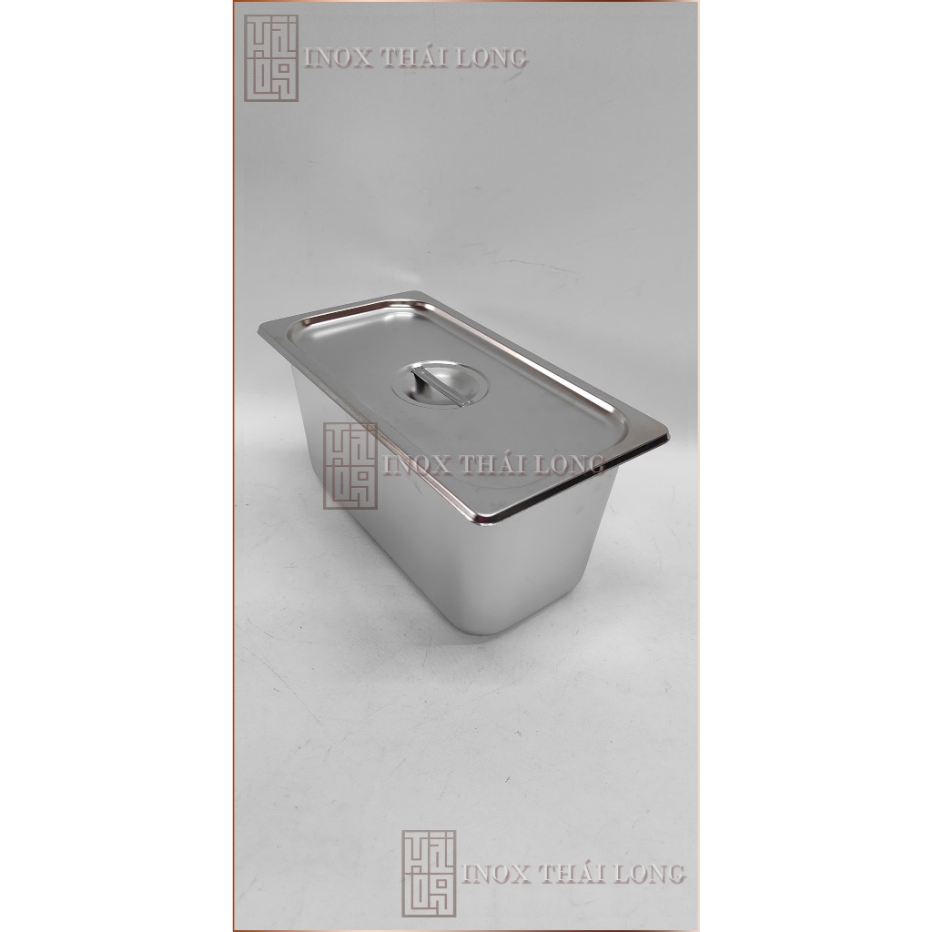 khay Inox GN 1/3×15 có nắp