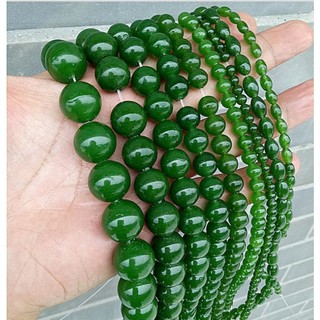  Chuỗi Hạt Dây Đá Mã Não Xanh Bích - 4mm đến 14mm - Charm Phụ Kiện Xâu Phối Vòng Tay dây cổ Phong Thủy May Mắn Nam Nữ 