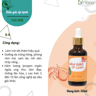 Dầu gấc é.p lạnh