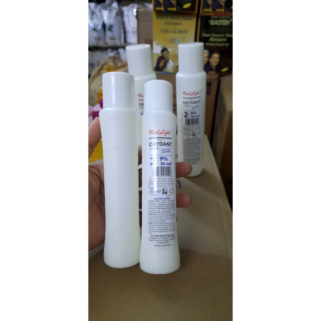 Oxy redlife hỗ trợ nhuộm tóc, 100ml