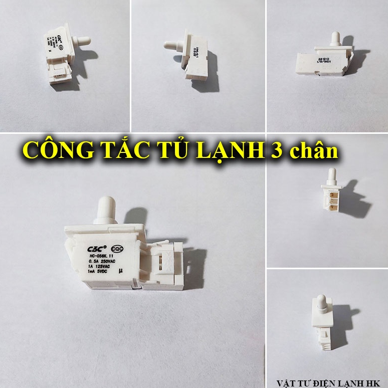 Công tắc cánh 3 chân cài cho tủ lạnh HITACHI AQUA SHARP, công tắc đèn tủ quần áo đa năng Tốt