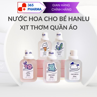 Nước hoa trẻ em, Xịt thơm quần áo Hanlu, Xịt đuổi muỗi an toàn cho bé 50ml