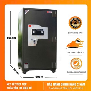 Két Sắt Ngân Hàng Nhà Nước Việt Tiệp Vân Tay Điện Tử KCC220-VT kết cấu thép nguyên tấm chắc chắn