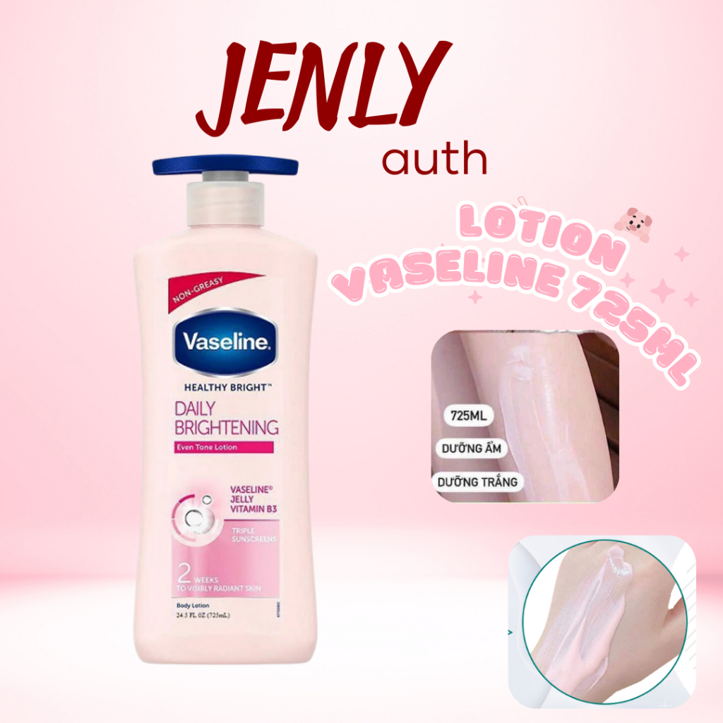 SỮA DƯỠNG THỂ VASELINE HEALTHY WHITE UV LIGHTENING BODY LOTION 725ML BẢN MỸ
