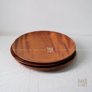 Khay gỗ tròn, dĩa gỗ tròn trang trí bàn ăn