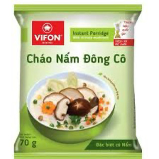 Cháo Nấm Đông Cô 1 Gói 70g ( chay mặn đều dùng được) -VF05