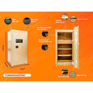 [CHÍNH HÃNG] Két sắt thông minh AIFEIBAO HK-100-BR nhận diện khuôn mặt thông minh tiện ích (GIAO HÀNG MIỄN PHÍ)