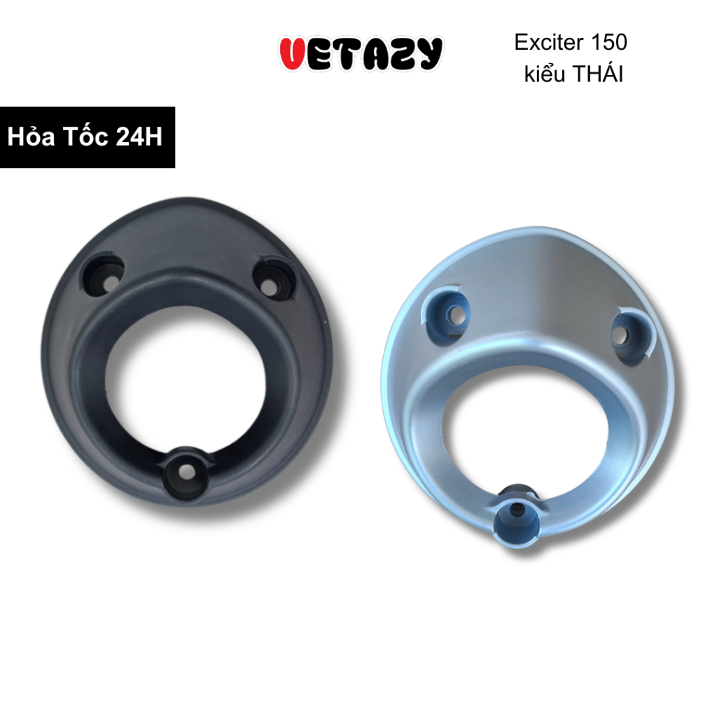 Đuôi pô Ex150 Thái Đít Pô Màu đen màu bạc Ex 150 Thái Chụp Pô Exciter 150 kiểu Thái Phụ Kiện Xe Máy 