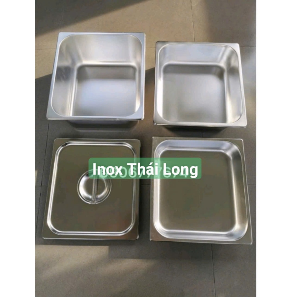 Khay Inox GN 2/3 Đựng Thực Phẩm