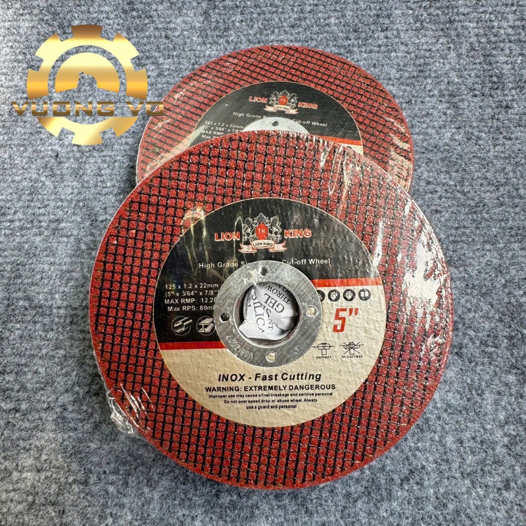 Đá cắt lionking xanh-đá cắt lionking đỏ-đá cắt sư tử kích thước 125 x 1.2 x 22mm (Giá đã có VAT)