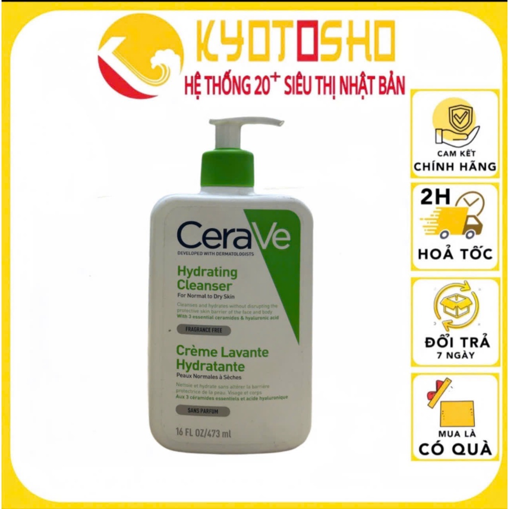 Sữa rửa mặt CeraVe Foaming Facial Cleanser 236ml/473ml