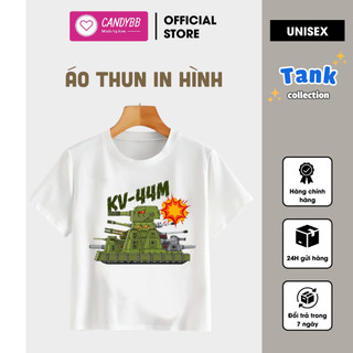  Áo thun xe tăng KV-44M xe tăng quái vật cool ngầu dành cho bé trai có SIZE NGƯỜI LỚN | CANDYBB 