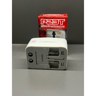 Ổ cắm du lịch tích hợp 2 cổng USB