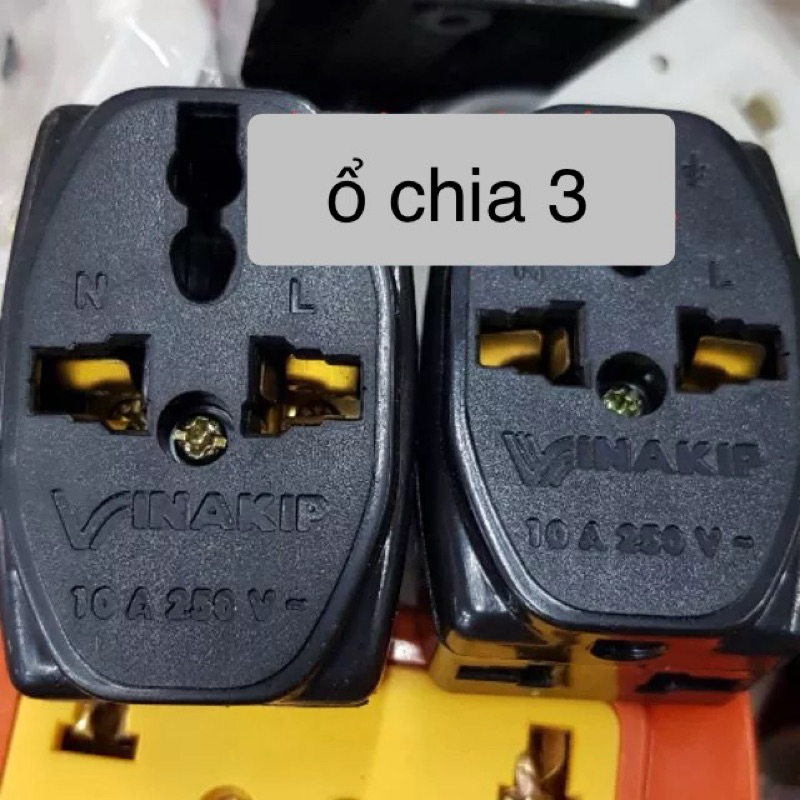 Combo 2  ổ cắm chia 3 ngả - Vinakip