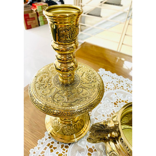 CẶP CHÂN NẾN ĐỒNG CAO 25cm