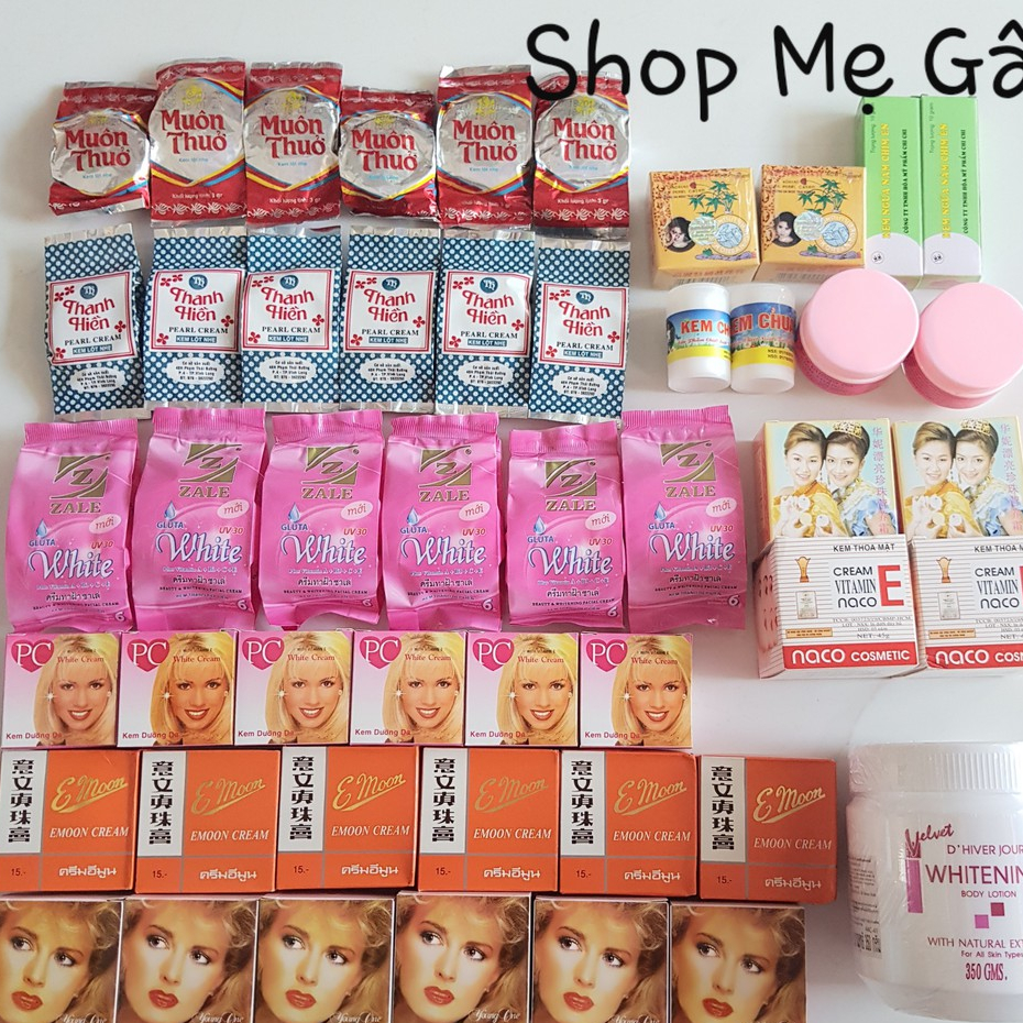 Combo kem spa trắng nhanh cấp tốc_ nắp hồng