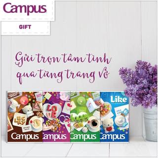 SET 5 Vở Campus 80 Trang Kẻ Ngang Đẹp