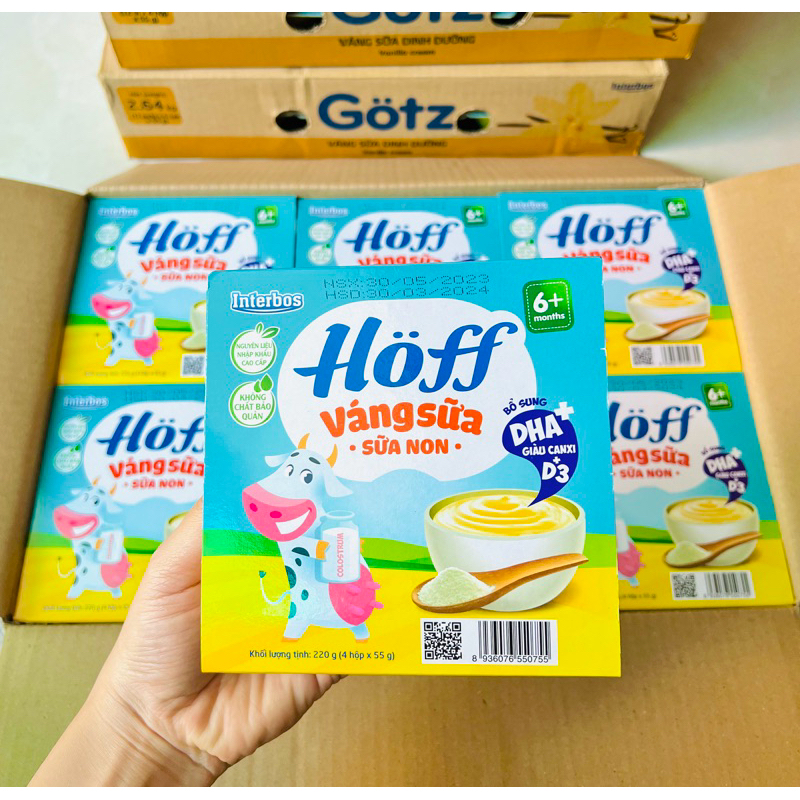 Thùng 48 hộp Váng Sữa Hoff Sữa Non (date luôn mới)