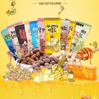 Hạt hạnh nhân tẩm bơ mật ong hàn quốc tom's farm- gói 35g- snack seeker